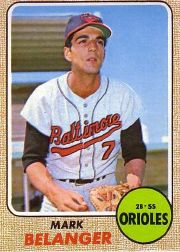 1968 Topps Baseball Cards      118     Mark Belanger